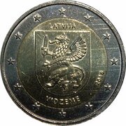 2 Euros Vidzeme obverse image