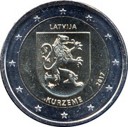 2 Euros Kurzeme obverse image