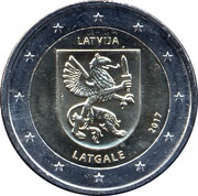 2 Euros Latgale obverse image