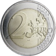2 Euros 100th Anniversary of the Baltic States, Latvia, 2018 reverse image