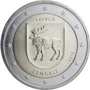2 Euros Zemgale obverse image