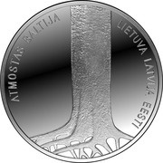 5 Euros The Baltic Way reverse image