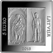 5 Euros 500 Years of the Riga Castle obverse image