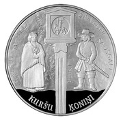 5 Euros Curonian kings, Latvia, 2018 reverse image