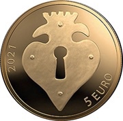 5 Euro The Key reverse image