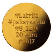 20 Euros Gold Brooches. The Horseshoe Fibula obverse image