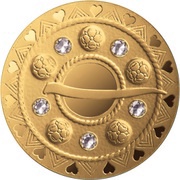 75 Euro Gold Brooches "The Bubble Fibula", Latvia, 2018 reverse image