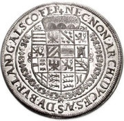 1 Thaler - Rudolf II, Austria, 1601 reverse image
