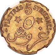 5 Girush / Piastres Syriennes reverse image