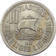 10 Qirush / Piastres reverse image