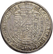 1 Thaler - Rudolf II, Austria, 1605 reverse image