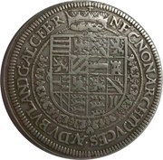 1 Thaler - Rudolf II, Austria, 1606 reverse image