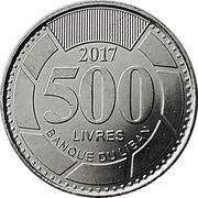 500 Līrah / Livres with latent image reverse image