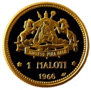 1 Maloti - Moshoeshoe II Independence Attained reverse image