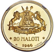 20 Maloti - Moshoeshoe II reverse image
