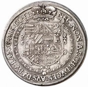 1 Thaler - Rudolf II, Austria, 1612 reverse image