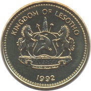 1 Sente - Letsie III Non-magnetic obverse image