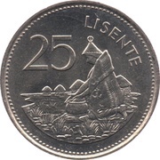 25 Lisente - Moshoeshoe II reverse image