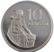 10 Maloti - Moshoeshoe II Monument of King Moshoeshoe I reverse image