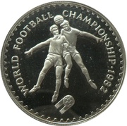 10 Maloti - Moshoeshoe II World Cup, Lesotho, 1982 reverse image