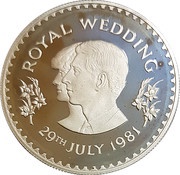 30 Maloti - Moshoeshoe II Wedding of Prince Charles and Lady Diana, Lesotho,  reverse image