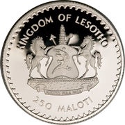 250 Maloti - Moshoeshoe II Royal Wedding obverse image