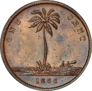 1 Cent Pattern reverse image