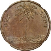 1 Cent Pattern reverse image