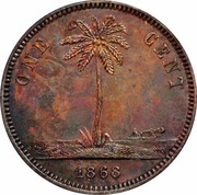 1 Cent Pattern reverse image