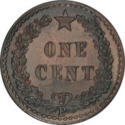 1 Cent Pattern reverse image