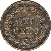 1 Cent Pattern reverse image