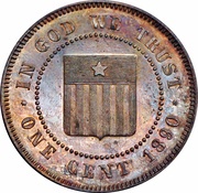1 Cent Pattern reverse image