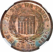 1 Cent Pattern reverse image