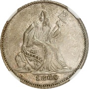 ¼ Dollar Pattern reverse image