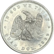 ¼ Dollar Pattern reverse image