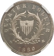 ¼ Dollar Pattern reverse image