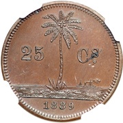 ¼ Dollar Pattern, Liberia, 1889 reverse image