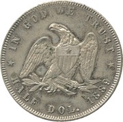 ½ Dollar Pattern reverse image