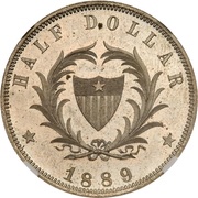 ½ Dollar Pattern reverse image