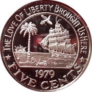 5 Cents O.A.U. Meeting July 1979, Liberia, 1979 reverse image