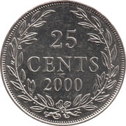 25 Cents magnetic reverse image