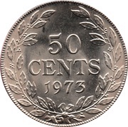 50 Cents, Liberia, 1966-1990 reverse image