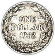 1 Dollar reverse image