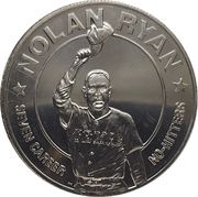 1 Dollar Nolan Ryan, Liberia, 1993 reverse image