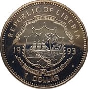 1 Dollar Willy Brandt obverse image