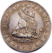 2 Thalers - Ferdinand II of Tyrol obverse image