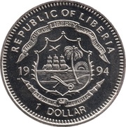 1 Dollar Pygmy Hippo obverse image