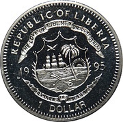 1 Dollar President Charles De Gaulle obverse image
