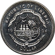 1 Dollar Commander Montgomery Scott and Admiral Leonard McCoy obverse image