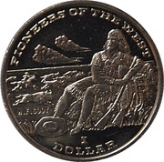 1 Dollar W. F. Cody, Liberia, 1996 reverse image